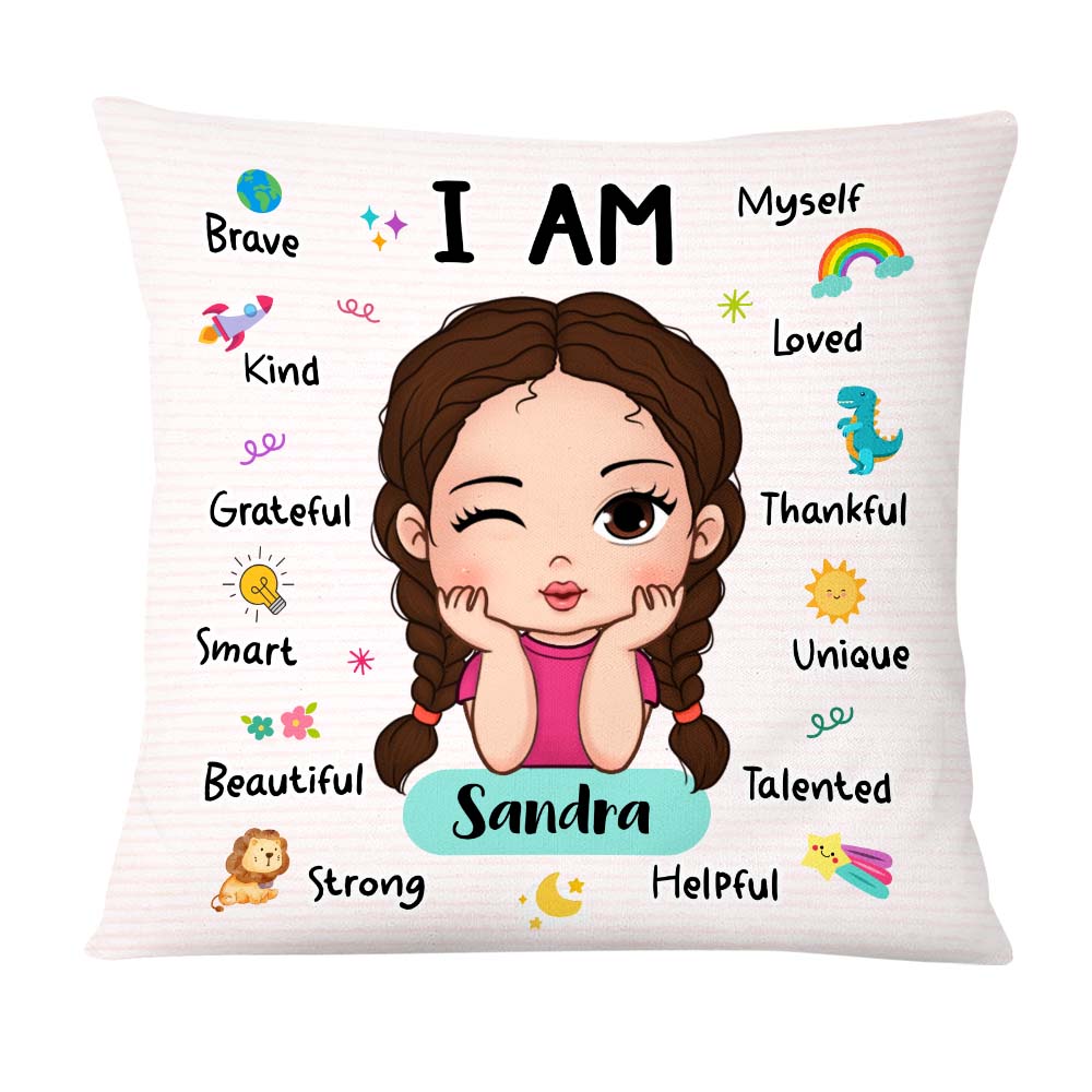 Personalized Affirmation Gift I Am Kind I Am Smart Pillow 25882 Primary Mockup