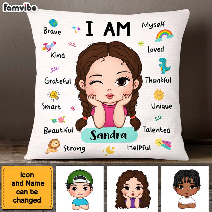 Personalized Affirmation Gift I Am Kind I Am Smart Pillow 25882 1