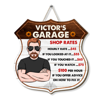 Personalized Gift For Dad Grandpa Garage Wood Sign 25883 thumb 1