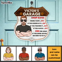 Personalized Gift For Dad Grandpa Garage Wood Sign 25883 thumb 1