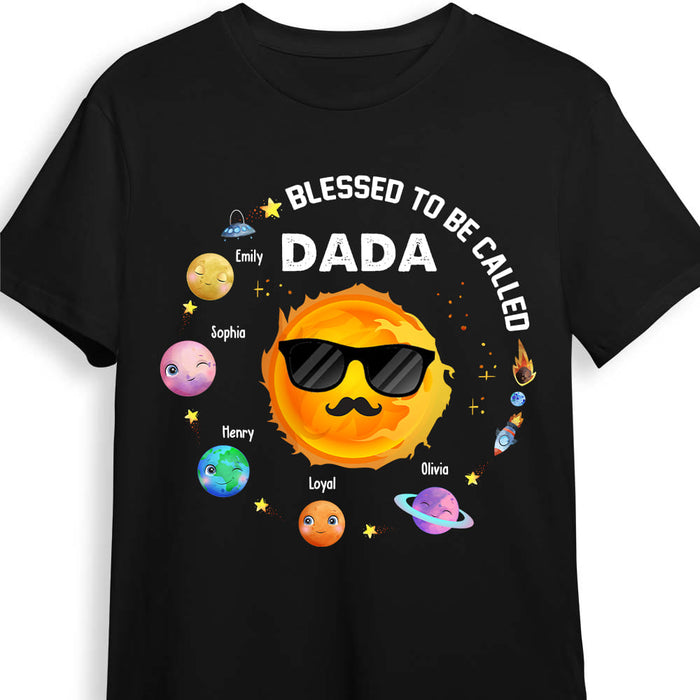 Personalized Gift for Blessed Dad Planets Shirt - Hoodie - Sweatshirt 25889 1