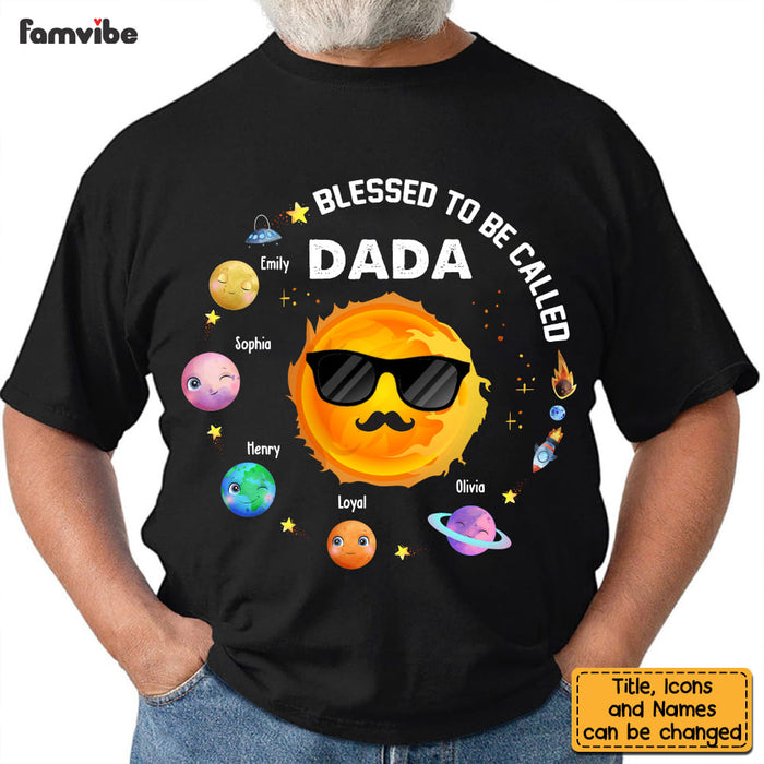 Personalized Gift for Blessed Dad Planets Shirt - Hoodie - Sweatshirt 25889 1
