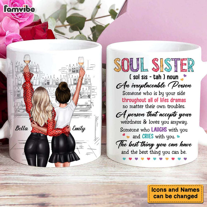 Personalized Soul Sister Gifts for Female Friends Mug 25891 - Famvibe