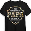 Personalized This Awesome Papa Belongs To Shirt - Hoodie - Sweatshirt 25892 1