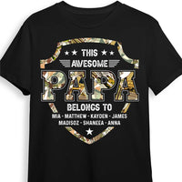 Personalized This Awesome Papa Belongs To Shirt - Hoodie - Sweatshirt 25892 thumb 1
