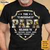 Personalized This Awesome Papa Belongs To Shirt - Hoodie - Sweatshirt 25892 1