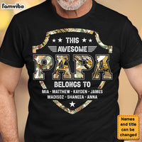Personalized This Awesome Papa Belongs To Shirt - Hoodie - Sweatshirt 25892 thumb 1