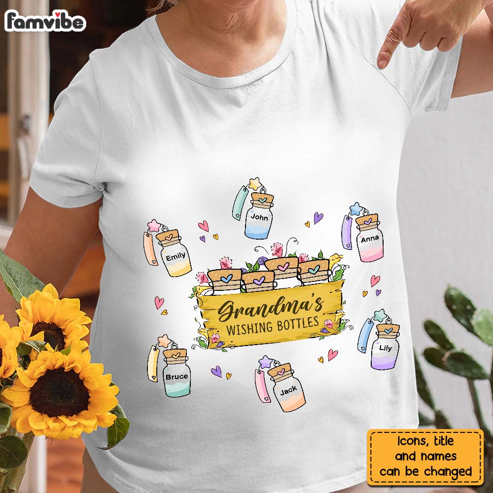 Personalized Gift For Moms Grandmas Wishing Bottles Shirt Hoodie Sweatshirt 25893 Primary Mockup