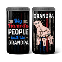 Personalized My Favorite People Call Me Grandpa 4 in 1 Can Cooler 25894 thumb 1