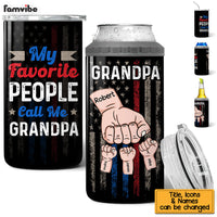 Personalized My Favorite People Call Me Grandpa 4 in 1 Can Cooler 25894 thumb 1