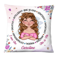 Personalized Gift for Girls She Is Pillow 25896 thumb 1