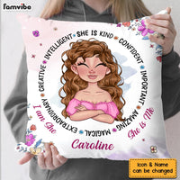 Personalized Gift for Girls She Is Pillow 25896 thumb 1