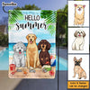 Personalized Gift for  Pet Lovers Hello Summer Flag 25897 1