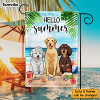 Personalized Gift for  Pet Lovers Hello Summer Flag 25897 thumb 1
