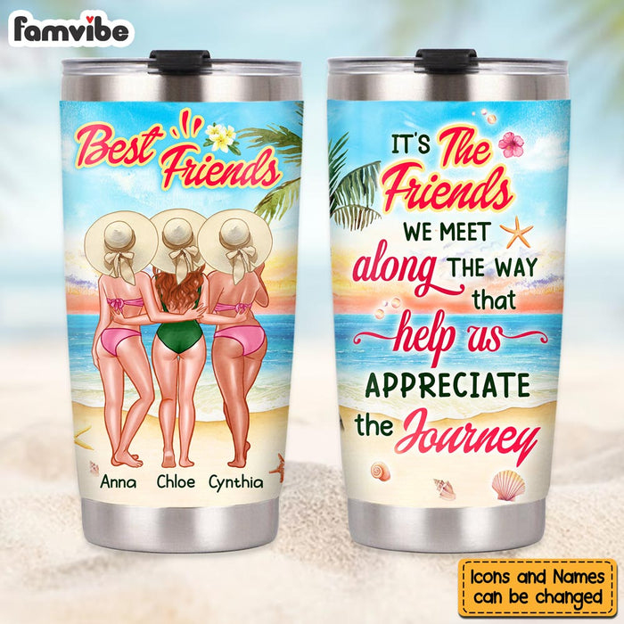 Personalized Gift For Friends Appreciate The Journey With Friends Steel Tumbler 25898 1