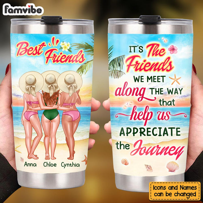 Personalized Gift For Friends Appreciate The Journey With Friends Steel Tumbler 25898 1