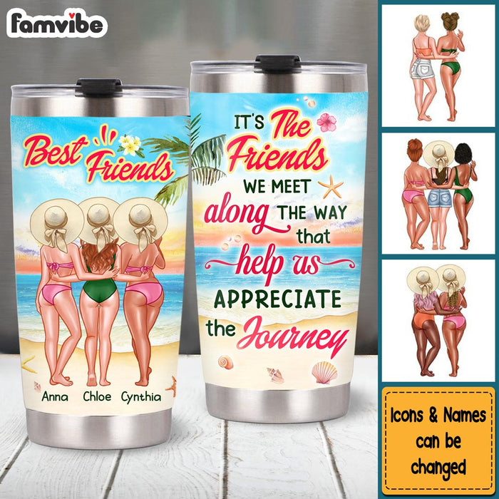Personalized Gift For Friends Appreciate The Journey With Friends Steel Tumbler 25898 1