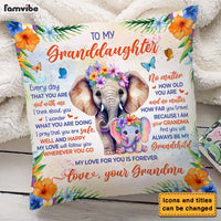 Personalized Gift For Granddaughter Pillow 25899 thumb 1
