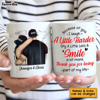 Personalized Gift For Couple Smile A Little Harder Mug 25903 thumb 1