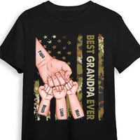 Personalized Gift For Dad Grandpa Fist Bump Camo Shirt - Hoodie - Sweatshirt 25909 thumb 1