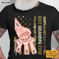 Personalized Gift For Dad Grandpa Fist Bump Camo Shirt - Hoodie - Sweatshirt 25909 thumb 1