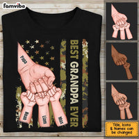Personalized Gift For Dad Grandpa Fist Bump Camo Shirt - Hoodie - Sweatshirt 25909 thumb 1