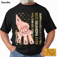Personalized Gift For Dad Grandpa Fist Bump Camo Shirt - Hoodie - Sweatshirt 25909 thumb 1