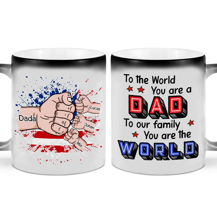 Personalized Gift For Dad Father Hand Fist Color Changing Mug 25911 1