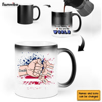Personalized Gift For Dad Father Hand Fist Color Changing Mug 25911 thumb 1