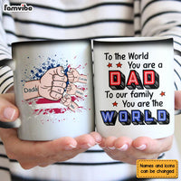 Personalized Gift For Dad Father Hand Fist Color Changing Mug 25911 thumb 1