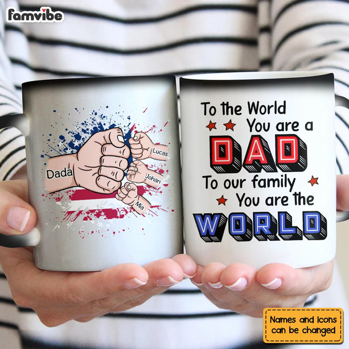 Personalized Gift For Dad Father Hand Fist Color Changing Mug 25911 1