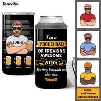 Personalized Beer Loving Father 4 in 1 Can Cooler 25915 thumb 1