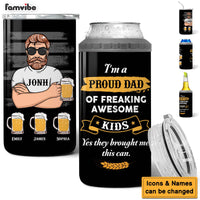 Personalized Beer Loving Father 4 in 1 Can Cooler 25915 thumb 1