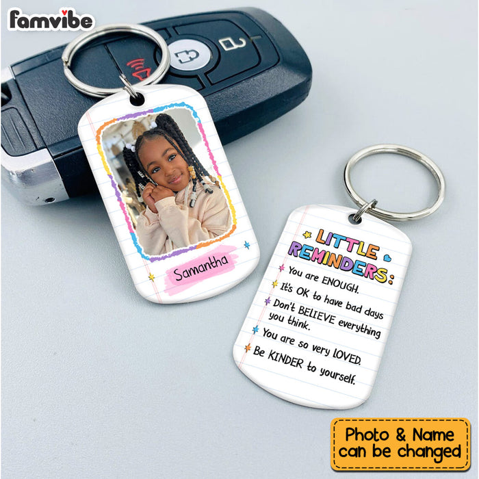 Personalized Little Reminders Mental Health Inspirational Aluminum Keychain 25916 1