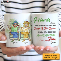 Personalized Gift for Friends Smile A Little Bigger Mug 25922 thumb 1