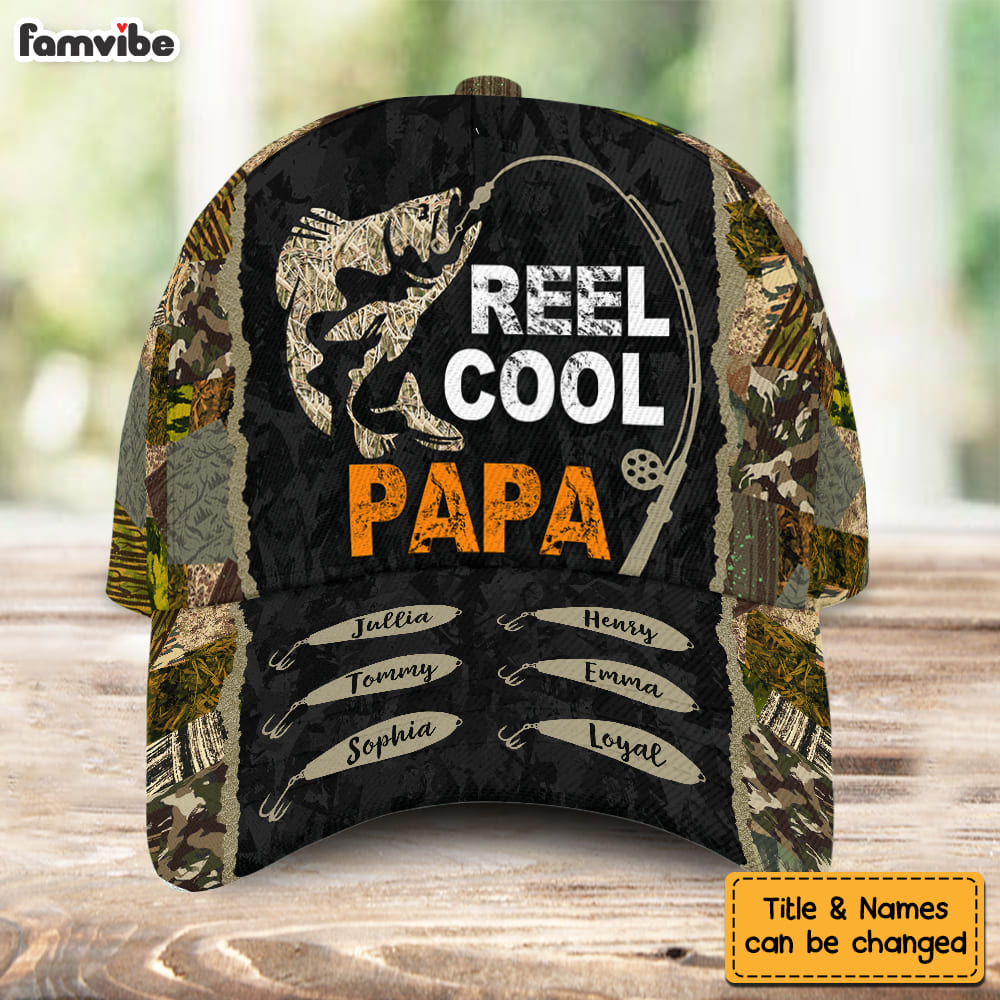 Personalized Gift For Dad Grandpa Hooked On Cap 25923 Primary Mockup