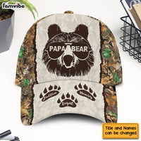 Personalized Gift For Dad Grandpa Papa Bear Cap 25927 thumb 1