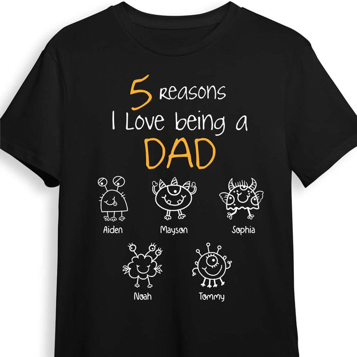 Personalized Gift for Dad Reasons I Love Being Shirt - Hoodie - Sweatshirt 25930 1