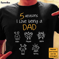 Personalized Gift for Dad Reasons I Love Being Shirt - Hoodie - Sweatshirt 25930 thumb 1