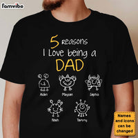 Personalized Gift for Dad Reasons I Love Being Shirt - Hoodie - Sweatshirt 25930 thumb 1