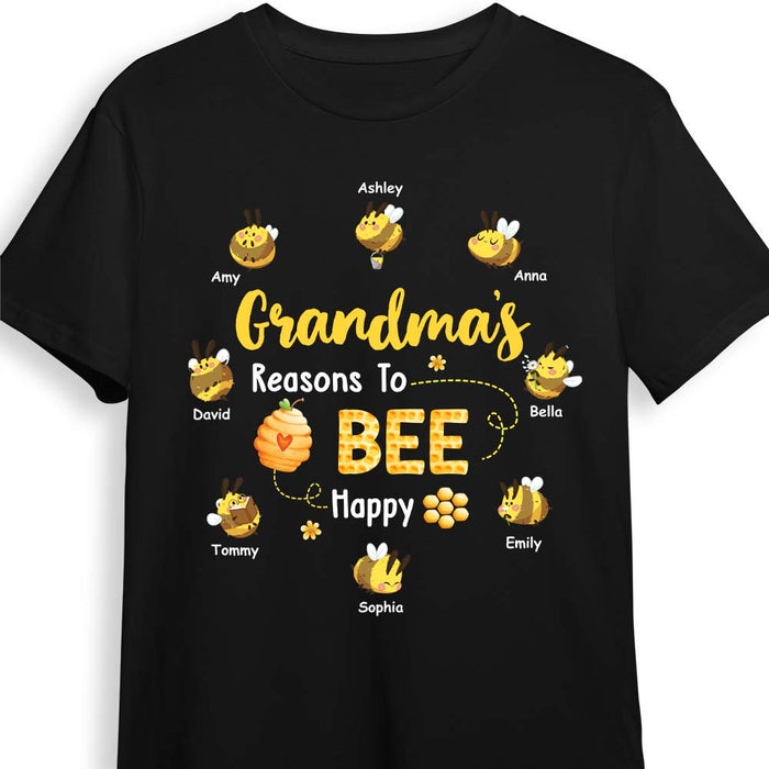 Personalized Gift For Grandma Reasons To Bee Happy Shirt - Hoodie - Sweatshirt 25933 1
