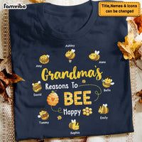 Personalized Gift For Grandma Reasons To Bee Happy Shirt - Hoodie - Sweatshirt 25933 thumb 1
