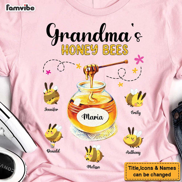 Personalized Gift For Grandma Honey Bees Shirt - Hoodie - Sweatshirt 25935 1