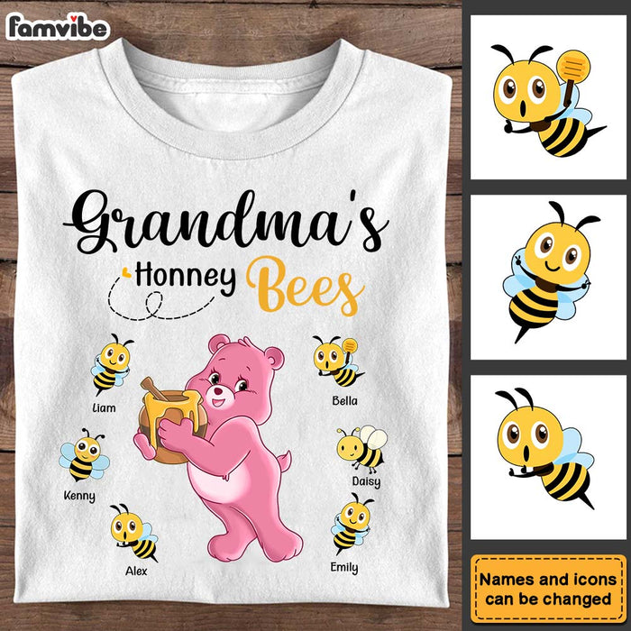 Personalized Gift For Grandma Bear Honey Bee Shirt - Hoodie - Sweatshirt 25936 1