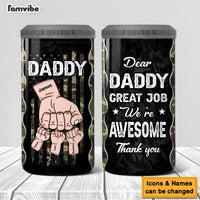 Personalized Daddy Great Job We're Awesome 4 in 1 Can Cooler 25937 thumb 1