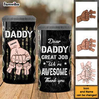Personalized Daddy Great Job We're Awesome 4 in 1 Can Cooler 25937 thumb 1