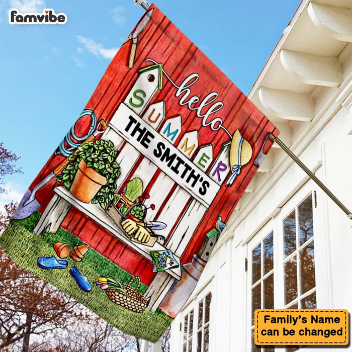 Personalized Gift for Grandma Hello Summer Flag 25945 1