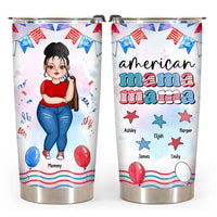 Personalized Gift For American Mother Steel Tumbler 25966 thumb 1