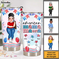 Personalized Gift For American Mother Steel Tumbler 25966 thumb 1