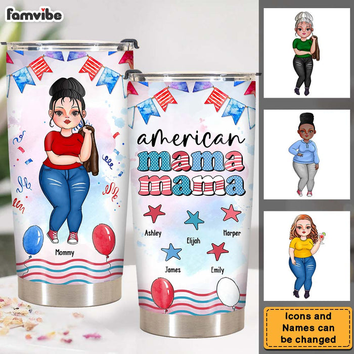 Personalized Gift For American Mother Steel Tumbler 25966 1